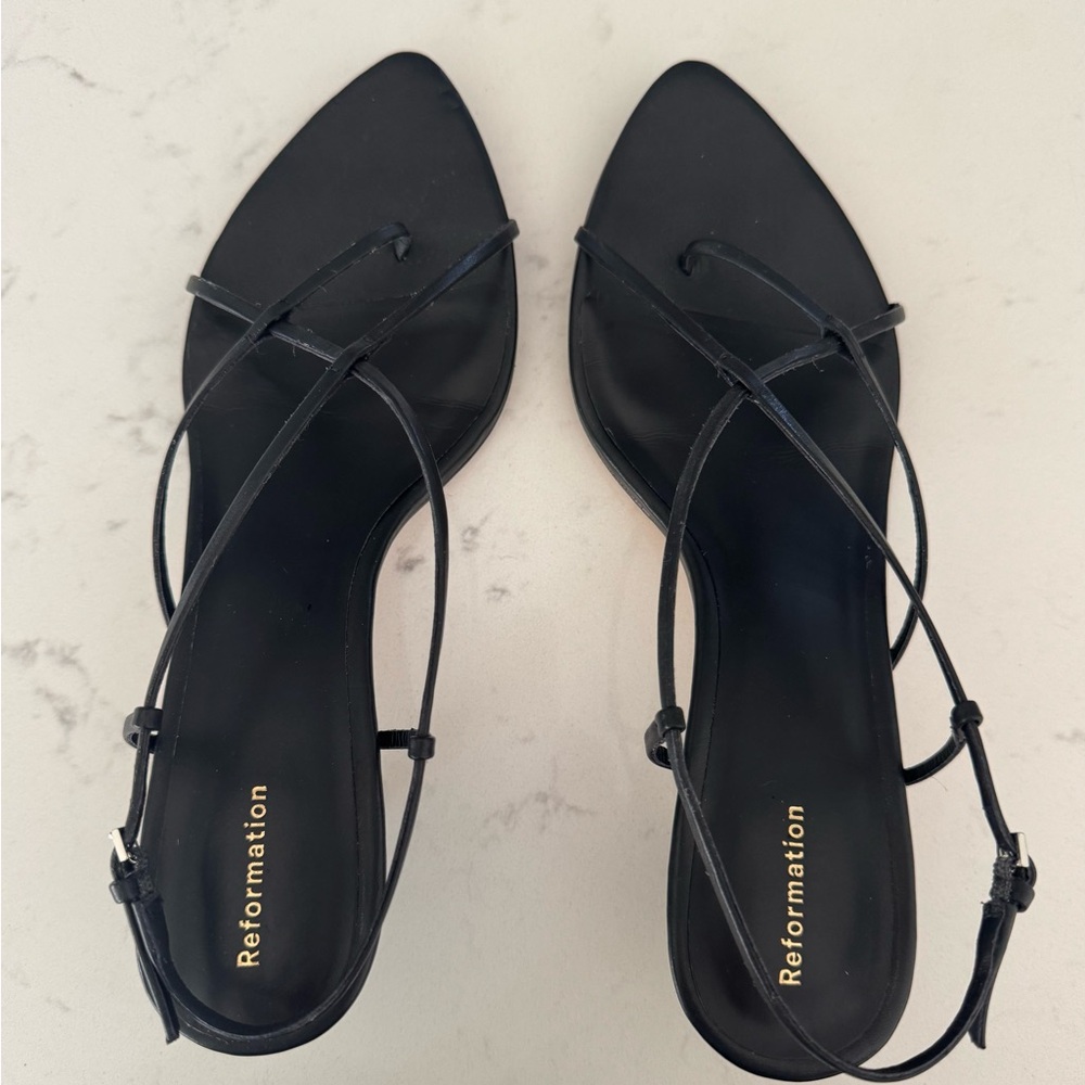 Reformation Black Daphne Heeled Sandal - Picture 3 of 4
